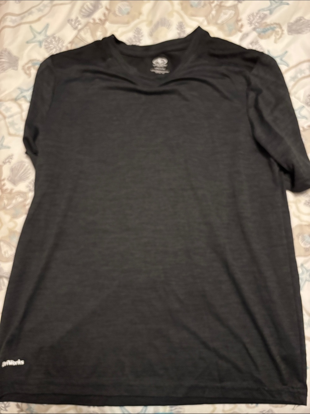 Athletic Works Black Short Sleeve Performance Tee